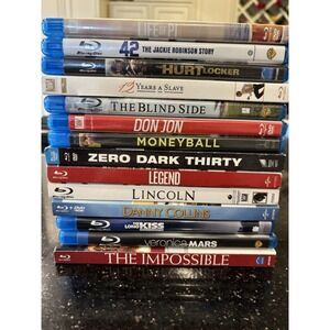 Lot Of 14 Action‎ Drama Movies Bly-ray, Blind Side, Lincoln, Legend No Digital